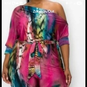 Multicolor Tie-Dye Jumpsuit